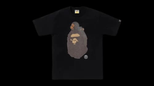 BAPE Glass Beads Milo On Tee Black