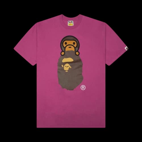 BAPE Milo On Ape Head Tee 'Pink'