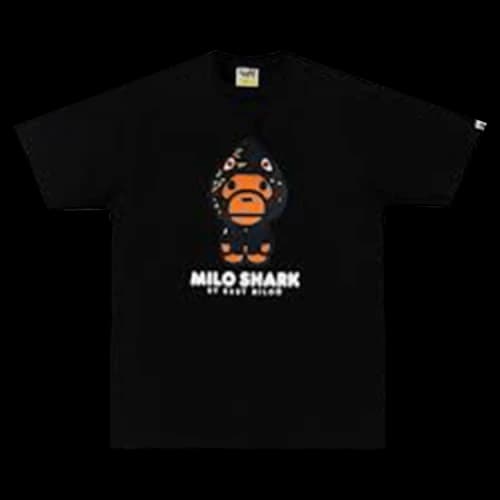 BAPE Colors Milo Shark Tee 'Black Navy'