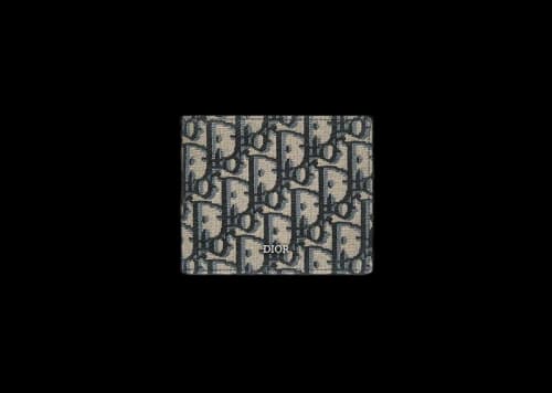 Dior Wallet Beige and Black Dior Oblique Jacquard