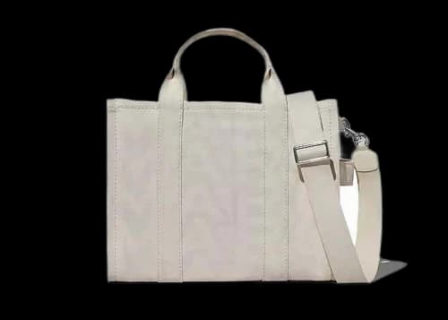 Marc Jacobs The Outline Monogram Medium Tote Bag Eggshell/Optic White