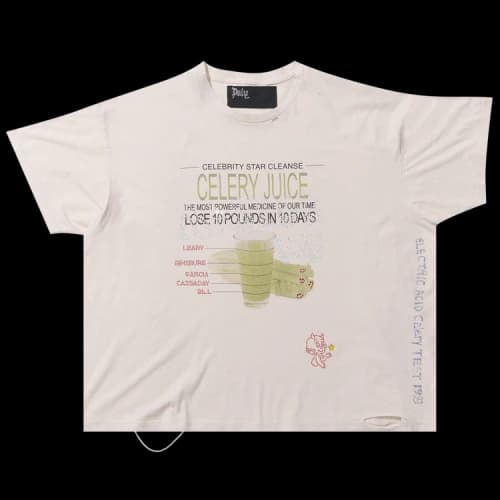 Paly Hollywood Celery Cleanse Tee 'Cream'