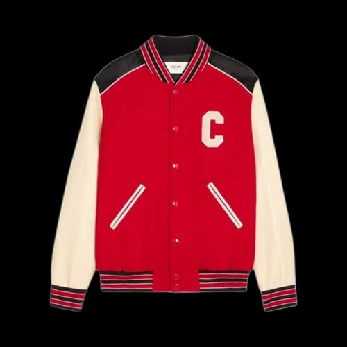 CELINE Oversized Teddy Jacket 'Red'