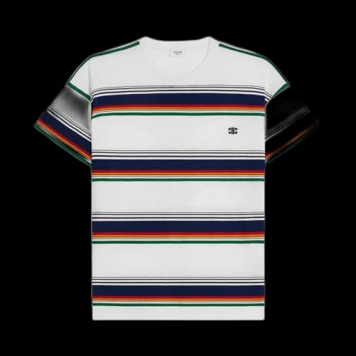 CELINE Triomphe Loose T-Shirt 'Off White/Multicolor'