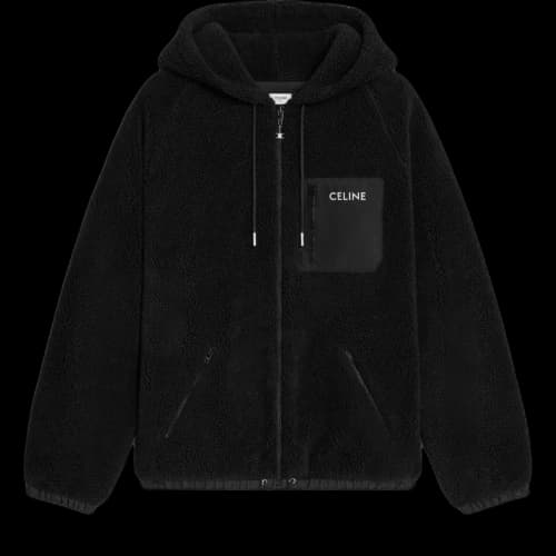 CELINE Hooded Jacket 'Black/White'