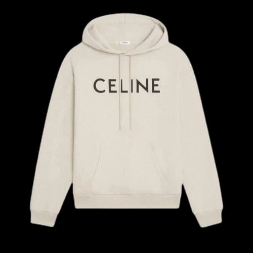CELINE Loose Hoodie 'Cream/Black'