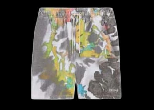 Celine Terry Cotton Shorts Gris Multico/Off White