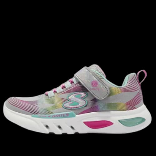 (GS) Skechers S Lights-Glow-Brites 'Light Grey Multicolor'