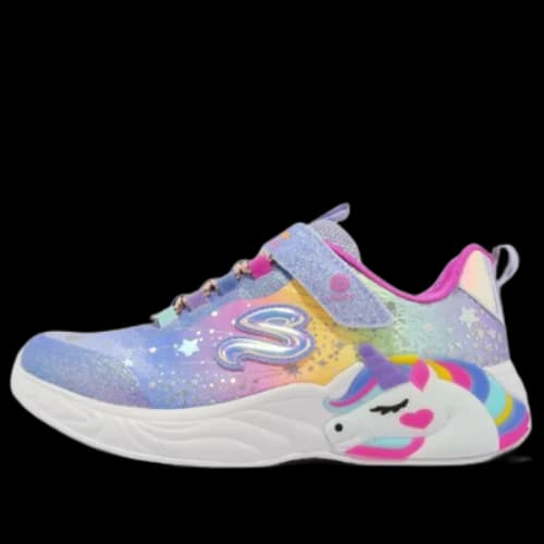 (GS) Skechers S Lights 'Unicorn Dreams - Light Blue Multicolor'