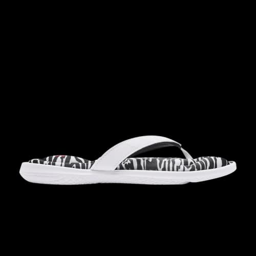 Under Armour Marbella 7 Graphic FB Sandal 'Black White' (Women's)