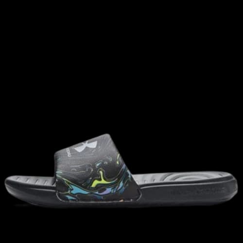 Under Armour Ansa Graphic Slides 'Black Marble' (Women's)