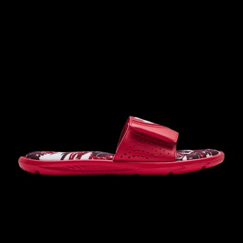 Under Armour Ignite 6 Graphic Strap Slide 'Red White'