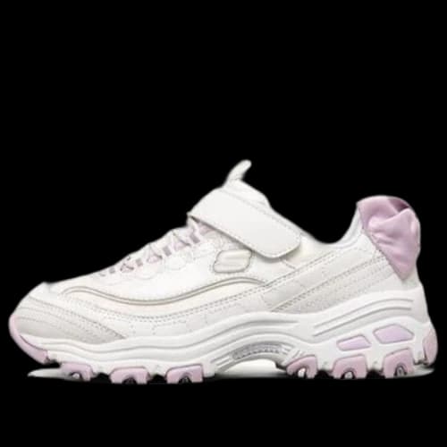 (PS) Skechers Girls Low-Running Shoes KIDS White/Purple