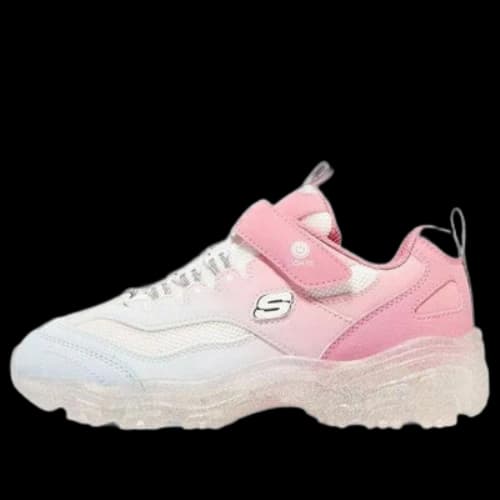 (GS) Skechers Ice D'lites 'White Pink'