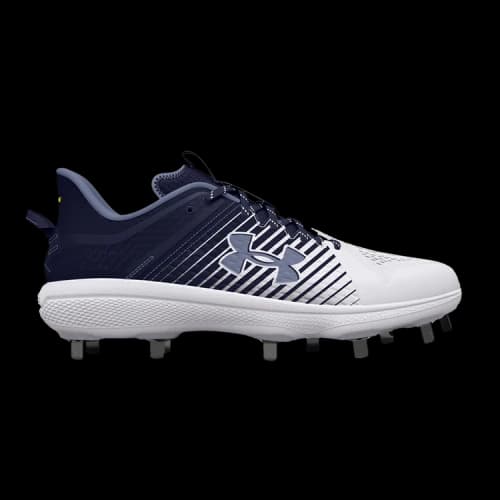 Under Armour Yard Low MT Baseball Cleats 'White Black'
