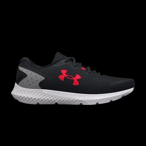 Under Armour Charged Rogue 3 Extra Wide Running Shoes 'Black Grey Red'