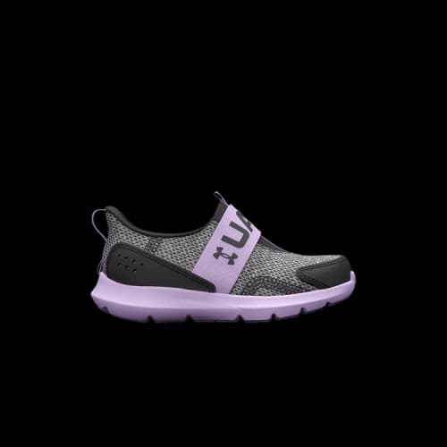 (TD) Under Armour Surge 3 Slip Running Shoes 'Jet Grey Nebula Purple'