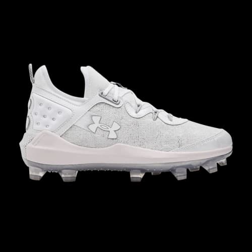 Under Armour Harper 8 Elite TPU White Baseball Grey
