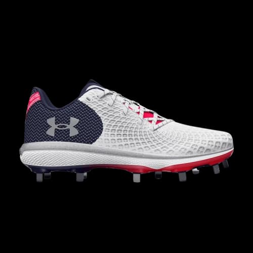 Under Armour UA Glyde 2 MT LE Softball Cleats 'White Black Red' (Women's)