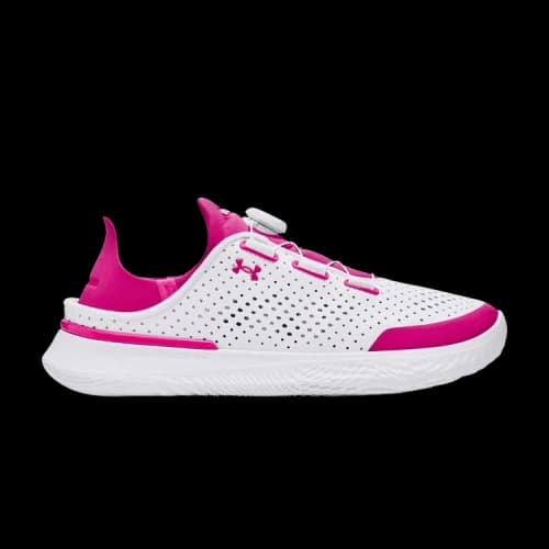 Under Armour SlipSpeed Leather GS 'White Rebel Pink'