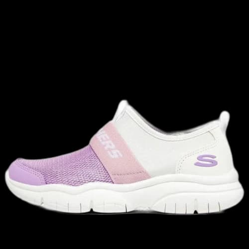 (GS) Skechers Casual Sport Shoes 'White Purple'