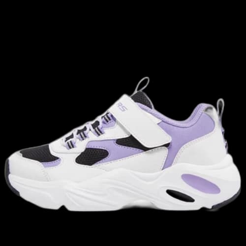 (GS) Skechers Sport Shoes 'White Black Purple'