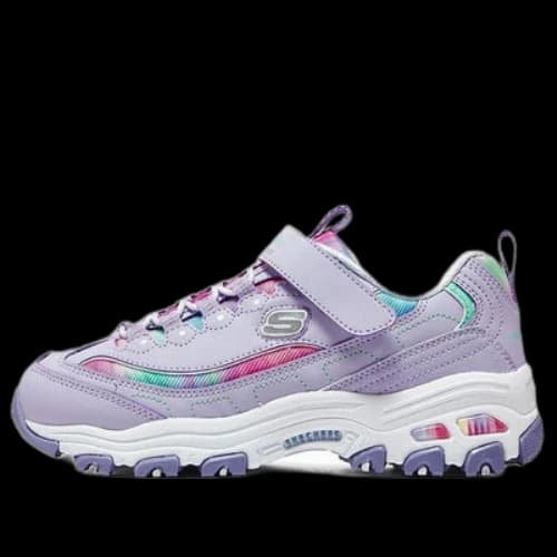 (GS) Skechers DLITES Low 'Lavender Multi'
