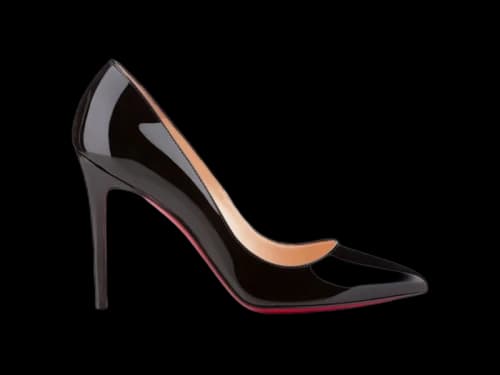 Christian Louboutin Pigalle 100mm Pump Black Patent Leather