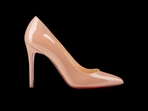 Christian Louboutin Pigalle 100mm Pump Nude Patent Leather