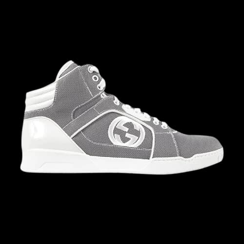 Gucci Baling Fabric High Top 'Grey White'