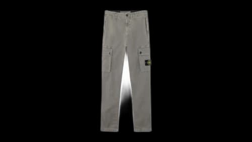Stone Island Stretch Organic Broken Twill Cotton Old Effect 3100034 Pants Cement