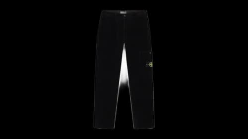 Stone Island Organic Cotton Corduroy 800 3100039 Pants Black