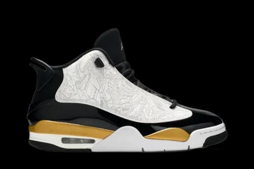 Jordan Dub Zero Black Metallic Gold White