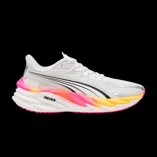 Puma Velocity Nitro 4 White Glowing Red Poison Pink (Women's)