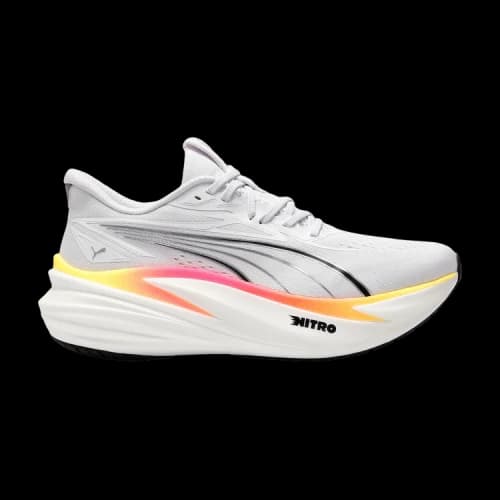 Puma MagMax Nitro 2 White Glowing Red Sun Stream