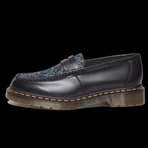 Dr. Martens Penton Floral Jacquard Loafers 'Black'