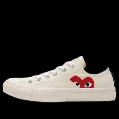 Converse x COMME des GARCONS PLAY Chuck 70 Low Half Logo 'White Red'