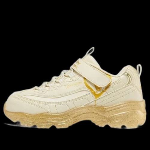 (GS) Skechers James Goldcrown x D'Lites Crystal Marathon Running Shoes 'Beige Gold'