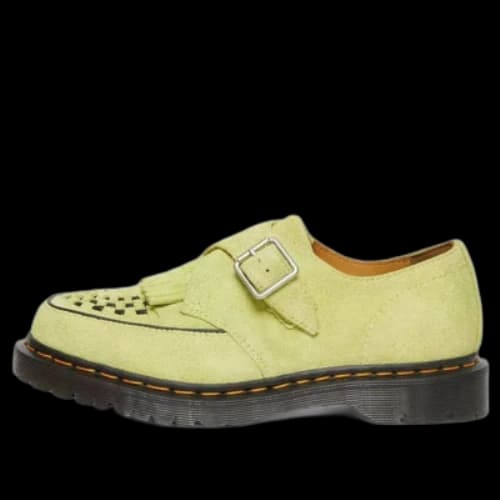 Dr. Martens Ramsey Suede Kiltie Buckle Creepers 'Lime Green'