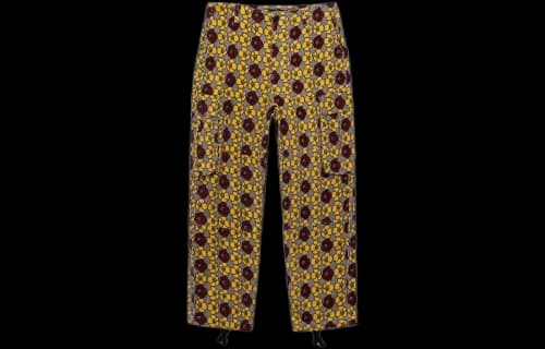 Stussy x Denim Tears Cord Cargo Pant Houndstooth 'Floral Print'