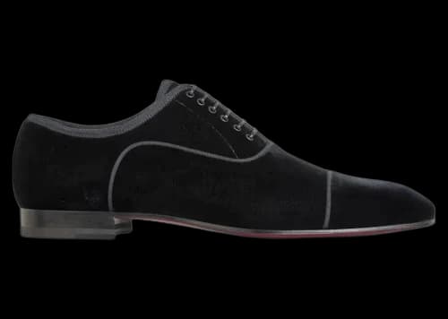Christian Louboutin Greggo Orlato Flat Velvet/GG Black