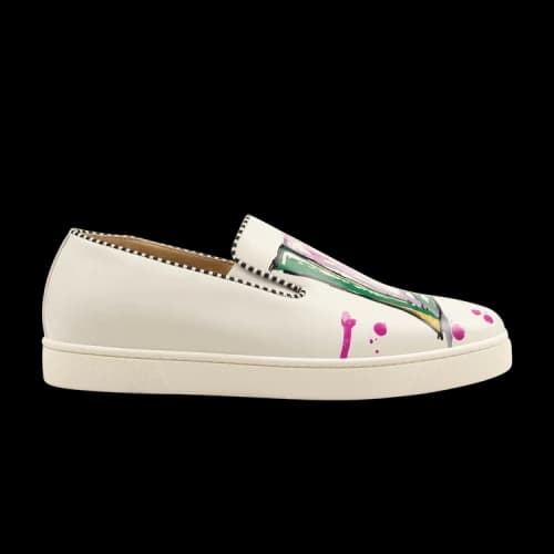 Christian Louboutin Boat Man Flat Calf 'Love - White Multi'
