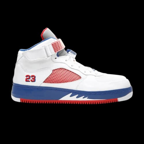 Jordan 5 Fusion Varsity Red Blue Ribbon