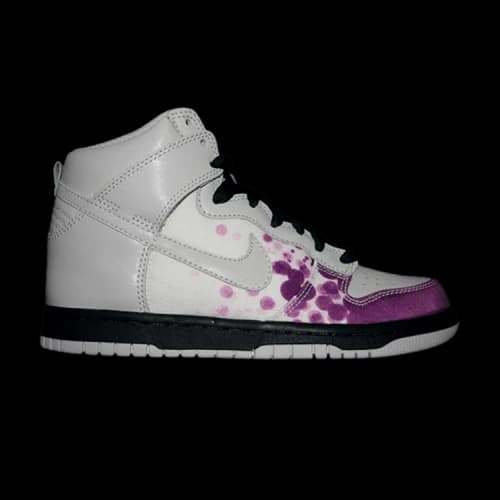 Nike Dunk High 'Paint Blotting Pack - Grey Red Plum' (Women's)