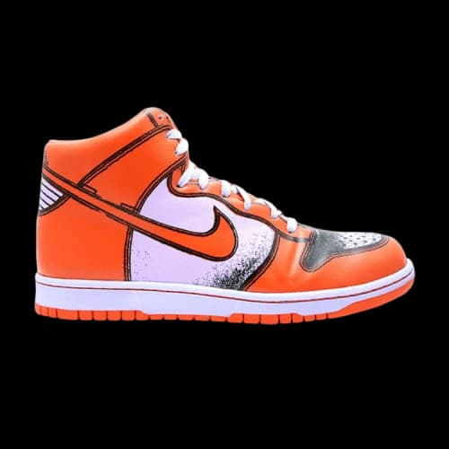 Nike Dunk High 1 Piece Premium Lilac Ice Deep Orange