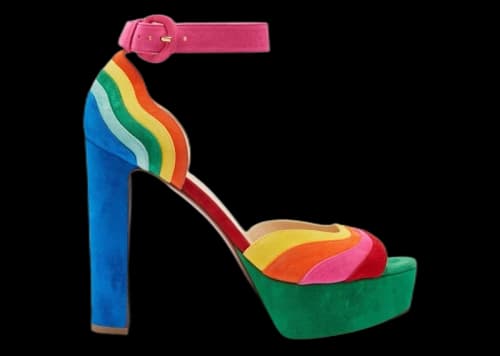 Christian Louboutin Degratissimo Alta 130 VV/Suede Sandal Heels Multi (Women's)