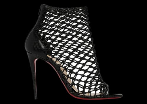 Christian Louboutin Corfou 100 Calf Leather Heels Black (Women's)