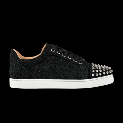 Christian Louboutin Vieira Spikes 'Black Silver' (Women's)