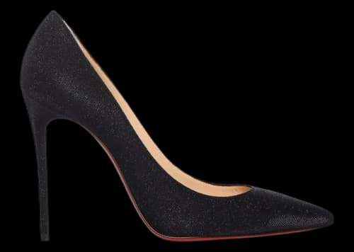 Christian Louboutin Kate 100 Glitter Pumps Black (Women's)