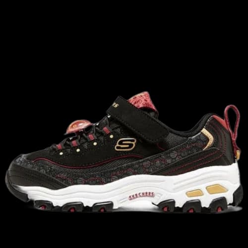 (GS) Skechers D'lites Sneakers 'Black Red'